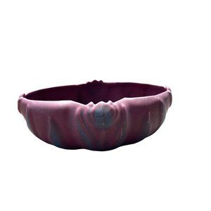 Van Briggle Tulip Console Bowl Mulberry Pottery Matte Colorado